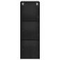 Preview: Wandschrank Schwarz Eichen-Optik 35 x 37 x 102 cm Holzwerkstoff