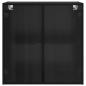 Preview: Wandschrank Wandmontiert Schwarz Eichen-Optik 68 x 37 x 68,5 cm