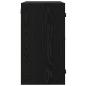 Preview: Wandschrank Wandmontiert Schwarz Eichen-Optik 68 x 37 x 68,5 cm