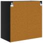 Preview: Wandschrank Wandmontiert Schwarz Eichen-Optik 68 x 37 x 68,5 cm