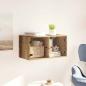 Preview: Wandschrank Wandmontiert Altholz 68 x 37 x 35 cm Holzwerkstoff