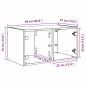 Preview: Wandschränke 2 pcs Altholz 68 x 37 x 35 cm Holzwerkstoff