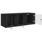 Preview: Wandschrank Schwarz Eichen-Optik 102 x 37 x 35 cm Holzwerkstoff