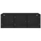 Preview: Wandschrank Schwarz Eichen-Optik 102 x 37 x 35 cm Holzwerkstoff