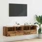 Preview: ARDEBO.de - TV-Wandregale 2 pcs Altholz 60 x 30 x 30 cm Holzwerkstoff