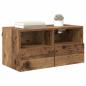 Preview: TV-Wandregale 2 pcs Altholz 60 x 30 x 30 cm Holzwerkstoff