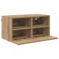 Preview: TV-Wandregal Artisan-Eiche 60 x 30 x 30 cm Holzwerkstoff