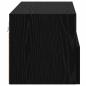 Preview: TV-Wandregale 2 pcs Schwarz Eichen-Optik 60 x 30 x 30 cm