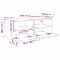 Preview: TV-Wandregal Wandmontiert Altholz 80 x 30 x 30 cm Holzwerkstoff