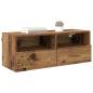 Preview: TV-Wandregale 2 pcs Altholz 80 x 30 x 30 cm Holzwerkstoff
