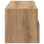 Preview: TV-Wandregal Artisan-Eiche 80 x 30 x 30 cm Holzwerkstoff