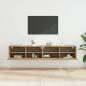 Preview: TV-Wandregale 2 pcs Artisan-Eiche 80 x 30 x 30 cm Holzwerkstoff