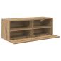 Preview: TV-Wandregale 2 pcs Artisan-Eiche 80 x 30 x 30 cm Holzwerkstoff