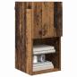 Preview: ARDEBO.de - Wandmontierter TV Schrank Altholz 30,5 x 30 x 60 cm