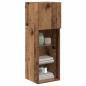 Preview: Wandmontierter TV Schrank Altholz 30,5 x 30 x 90 cm