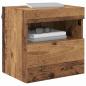 Preview: TV-Wandregale 2 pcs Altholz 40 x 30 x 40 cm Holzwerkstoff