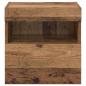 Preview: TV-Wandregale 2 pcs Altholz 40 x 30 x 40 cm Holzwerkstoff