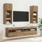 Preview: TV-Wandregal Artisan-Eiche 40 x 30 x 40 cm Holzwerkstoff