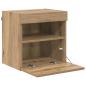 Preview: TV-Wandregal Artisan-Eiche 40 x 30 x 40 cm Holzwerkstoff
