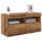 Preview: TV-Wandregal Wandmontiert Altholz 80 x 30 x 40 cm Holzwerkstoff
