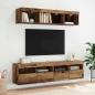 Preview: TV-Wandregal Wandmontiert Altholz 80 x 30 x 40 cm Holzwerkstoff
