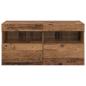 Preview: TV-Wandregal Wandmontiert Altholz 80 x 30 x 40 cm Holzwerkstoff