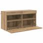 Preview: TV-Wandregal Artisan-Eiche 80 x 30 x 40 cm Holzwerkstoff