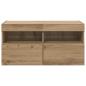 Preview: TV-Wandregal Artisan-Eiche 80 x 30 x 40 cm Holzwerkstoff