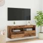 Preview: ARDEBO.de - TV-Wandregal Altholz 100 x 30 x 40 cm Holzwerkstoff