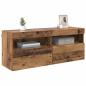Preview: TV-Wandregal Altholz 100 x 30 x 40 cm Holzwerkstoff