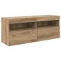 Preview: TV-Wandregal Artisan-Eiche 100 x 30 x 40 cm Holzwerkstoff