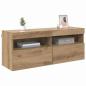 Preview: TV-Wandregal Artisan-Eiche 100 x 30 x 40 cm Holzwerkstoff