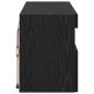 Preview: TV-Wandregal Wandmontiert Schwarz Eichen-Optik 100 x 30 x 40 cm