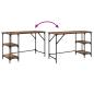 Preview: Schreibtisch Altholz 120 x 50 x 75 cm Holzwerkstoff