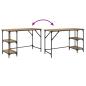 Preview: Schreibtisch Artisan-Eiche 120 x 50 x 75 cm Holzwerkstoff