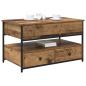 Preview: Couchtisch mit Schubladen Altholz 85 x 50 x 50 cm Holzwerkstoff