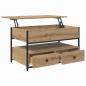 Preview: Couchtisch Artisan-Eiche 85 x 50 x 50 cm Holzwerkstoff