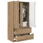Preview: Badezimmerschrank mit Speicher Artisan-Eiche 79,5 x 49 x 156 cm