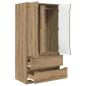 Preview: Badezimmerschrank mit Speicher Artisan-Eiche 79,5 x 49 x 156 cm