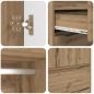 Preview: Badezimmerschrank mit Speicher Artisan-Eiche 79,5 x 49 x 156 cm