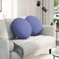 Preview: ARDEBO.de - Sitzkissen 2 pcs Jeans blau Ø50 x 19 cm Stoff