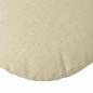 Preview: Sitzkissen 2 pcs Creme Ø80 x 29 cm Stoff