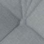 Preview: Sitzkissen 4 pcs Hellgrau 40 x 40 x 12 cm Stoff