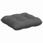 Preview: Sitzkissen 4 stk. Stoff Dunkelgrau 40 x 40 x 12 cm