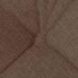 Preview: Sitzkissen 4 Stk. Stoff Braun 40 x 40 x 12 cm