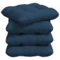 Preview: Sitzkissen 4 pcs Blau 40 x 40 x 12 cm Stoff