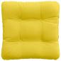 Preview: Sitzkissen 4 pcs Helles Gelb 40 x 40 x 12 cm Stoff