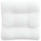 Preview: Sitzkissen 4 pcs Weiß 40 x 40 x 12 cm Stoff