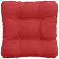 Preview: Sitzkissen 4 Stk. Stoff Rot 40 x 40 x 12 cm