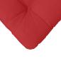 Preview: Sitzkissen 4 Stk. Stoff Rot 40 x 40 x 12 cm